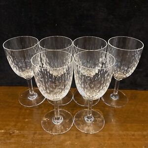6 Baccarat France Paris Clear  Crystal Water Goblets 7"2 sets available BH311A