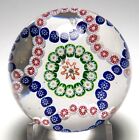 Antique Baccarat Double Trefoil Millefiori Paperweight - Large