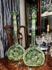 Pair of Baccarat Hand Blown Crystal "Tsar" Decanters 17" Tall