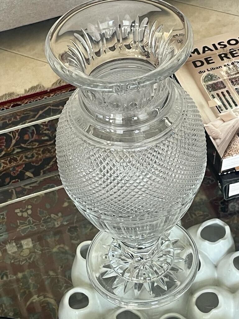 baccarat crystal vase large