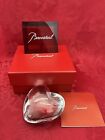 NIB FLAWLESS Exquisite BACCARAT France Glass Clear Crystal PUFFED HEART Figurine