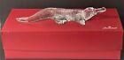Original Rare Large 17.5” Baccarat Alligator Chrystal Figurine Original Box
