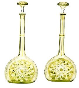 Baccarat Crystal Antique Tsar Decanter Chartreuse