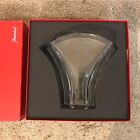 Baccarat Crystal Gingko Vase 11 1/4"