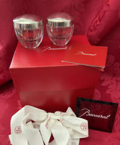 MIB FLAWLESS Stunning BACCARAT France Glass HARMONIE Crystal SALT PEPPER SHAKERS