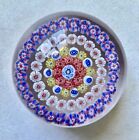 BACCARAT PAPERWEIGHT CONCENTRIC MILLIFIORI 2 3/4" MODERN PASTEL COLORS