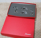 BACCARAT France Crystal Loch Ness Monster Sea Serpent Dragon 4 Piece Orig Box