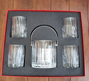 BACCARAT Harmonie On The Rocks 4 Tumblers & Champagne Ice Bucket Set 2811179
