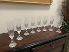 Set Of 8 Baccarat France Crystal 8.5” D'ASSAS Fluted Champagne Glass 6 Ounce