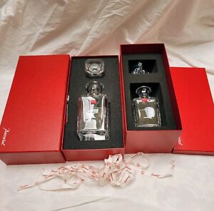 SET OF 2 NEW "PERFECTION" BACCARAT  CUT CRYSTAL DECANTERS