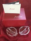 NIB FLAWLESS Unique BACCARAT France 2 MILAN Crystal SALT DIP BUTTER VOTIVE BOWLs