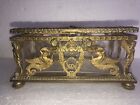 Large Antique Baccarat Crystal and Ormolu Casket / Box 19th Century