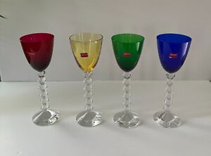 BACCARAT Vega Rhine Wine Crystal Glasses Set of 4 Each in Box Brand New!!