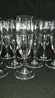 BACCART FLUTED CHAMPAGNE STEMWARE MONTAIGNE OPTIX 10EA.