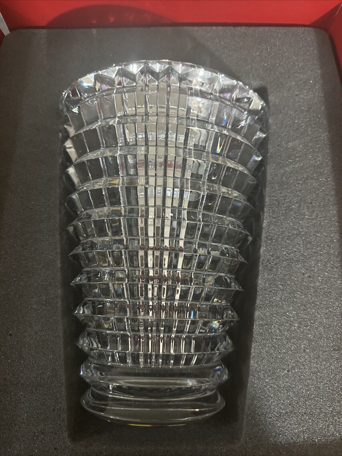 Baccarat Eye Vase 240 Clear Crystal-  2103568 Made in France 9.44 - 24cm Oval