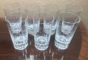 7 Stunningly Beautiful BACCARAT PARME 5 1/2" Highball Glasses