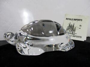 Baccarat Crystal Turtle Clear Figurine France