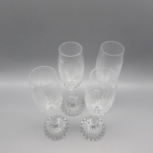 Baccarat Crystal Massena Flute Champagne Glasses - Set of Four