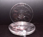 Set of 4 Baccarat Harcourt France Crystal Salad Plates 7.5" Signed