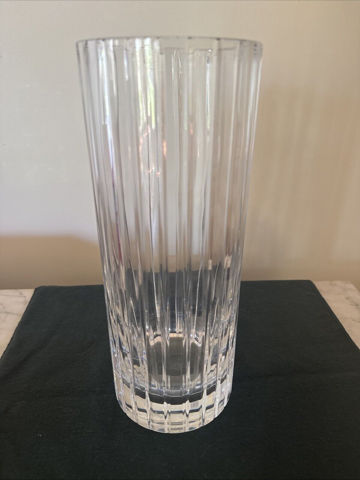 Baccarat Harmonie Vase 12” Large New In Box Large