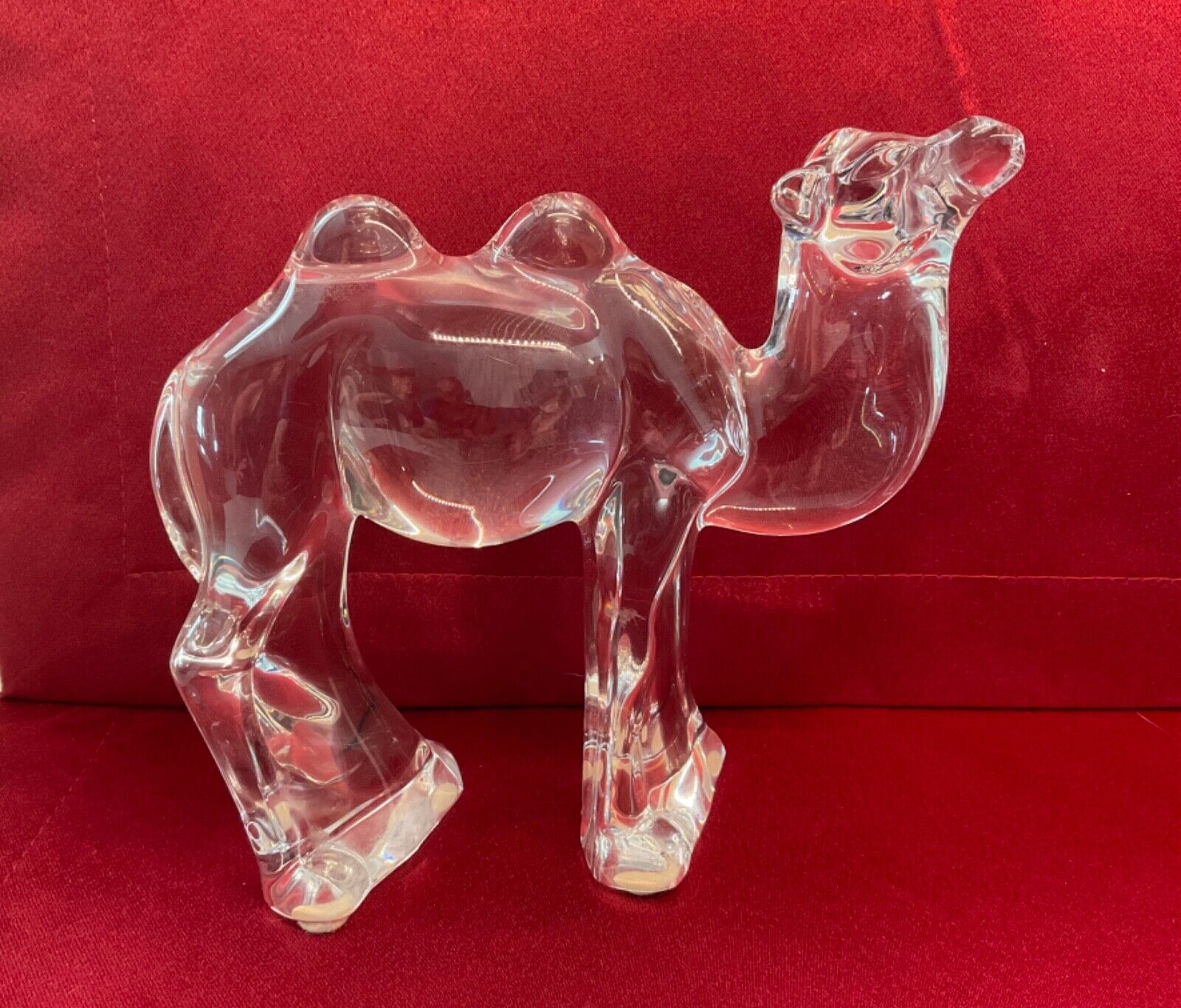 Rare Baccarat Crystal Two Hump Nativity Camel