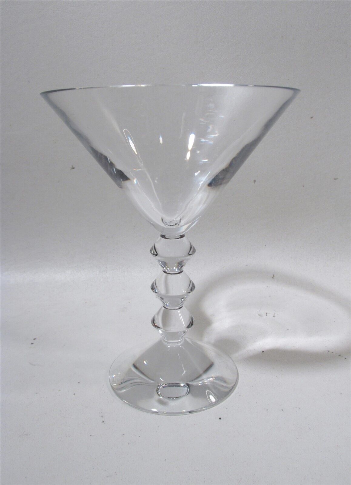Luxe Baccarat Crystal France Vega Clear Martini Goblet