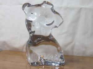 Baccarat Glass Crystal Sculpture of a Nude Female Woman Torso