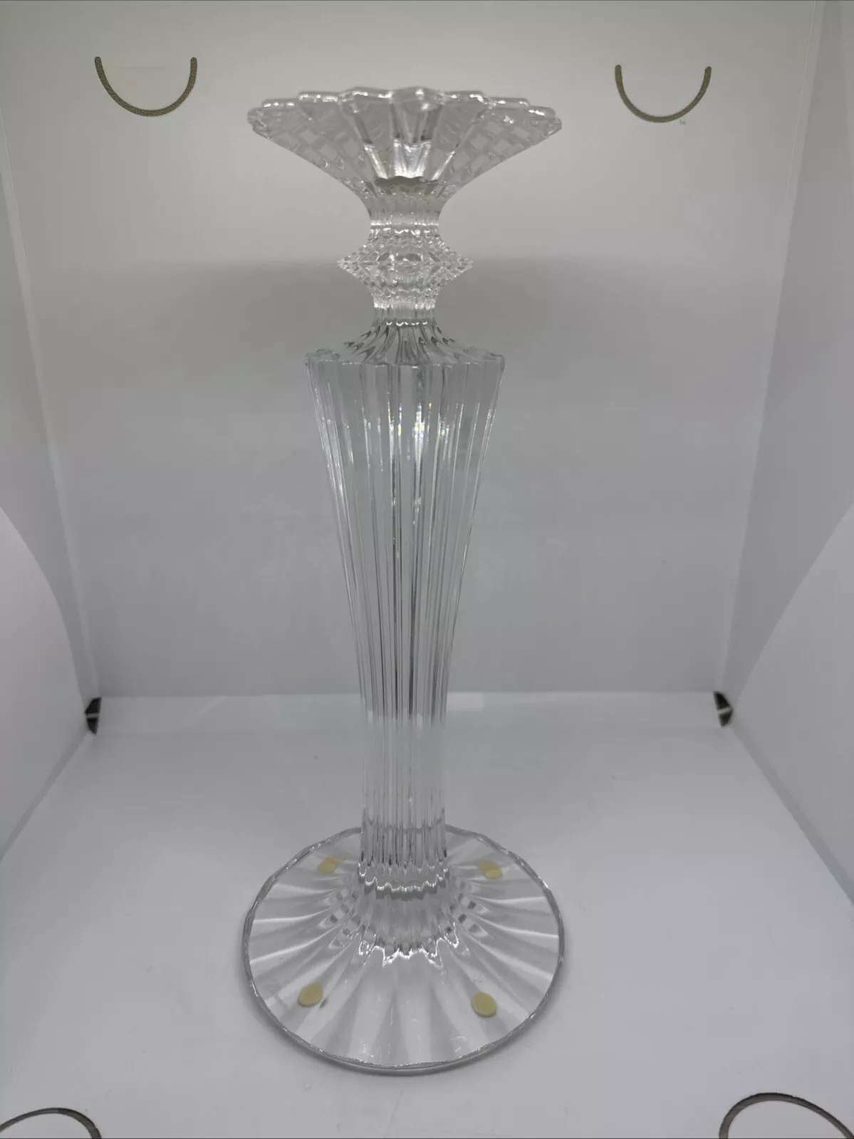 AUTHENTIC VINTAGE BACCARAT MILLE NUITS BOUGEOIR CRYSTAL CANDLESTICK ONE Mint