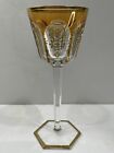 MAGNIFICENT SET OF BACCARAT " HARCOURT GOLD "  WINE  SOLD INDIVIDUALLY  #534