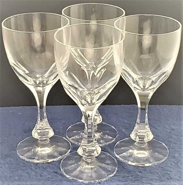 Set of 4 Baccarat Monaco Tall Water Goblets
