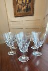 Baccarat Cut Crystal Cote D'Azur 5 1/2"  Wine Water Glasses Set Of 7