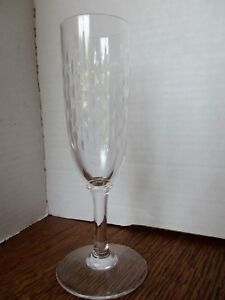 Baccarat Paris CUT FLUTED CHAMPAGNE Flute Glass DISCONTINUED Rare -- MINT!