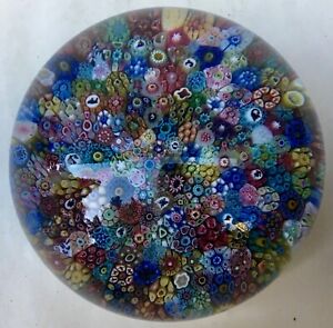 BACCARAT Zodiac Signs Millefiori Paperweight Signed 1970