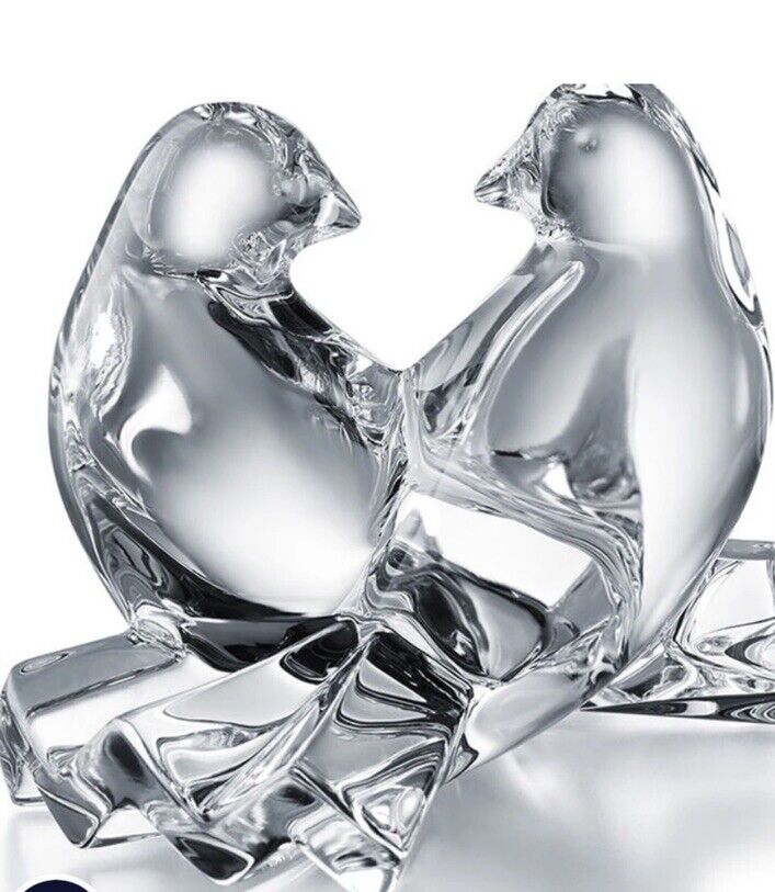 Baccarat France Figure St Valentine Dove Love Brand New, Original