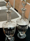 Baccarat Crystal Croizet Royal Reserve Cognac Decanter  SET OF 2 , 12.5”