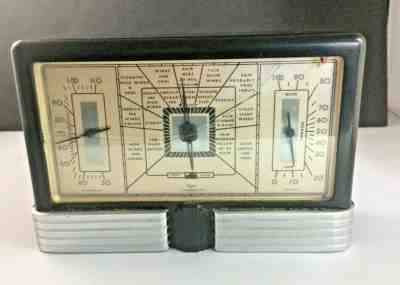 VINTAGE ART DECO BAKELITE WEATHER STATION TAYLOR INSTRUMENT STORMOGUIDE 1926