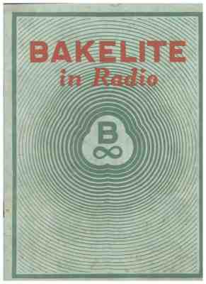 Bakelite in radio booklet 1926