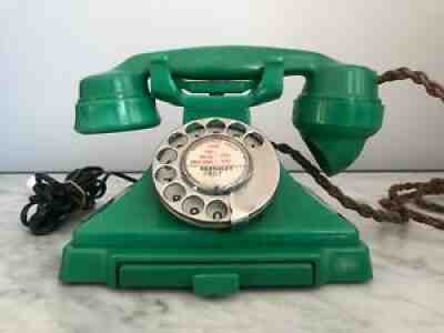 Retro Vintage GPO PYRAMID Ringer Bakelite Phone Jade Green Barnsley Yorkshire