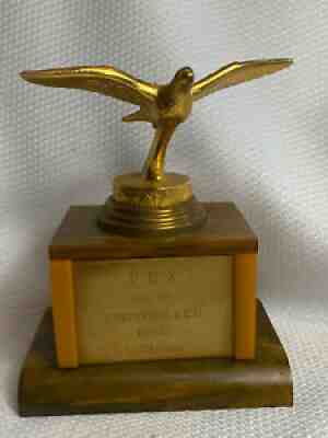 Vtg Retro MCM Swirl And Solid Bakelite / Catalin PHX 100 MI Skeet /Trap? Trophy