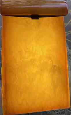 Vintage AMBER Butterscotch CATALIN Bakelite CARVACRAFT Notepad 420 GRAMS