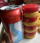 Huge (2” X 1/2”) Catalin Bakelite backgammon chips   Full Set Of 30 Butterscotch