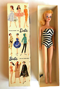 1959 Barbie Blonde Ponytail W Original Box