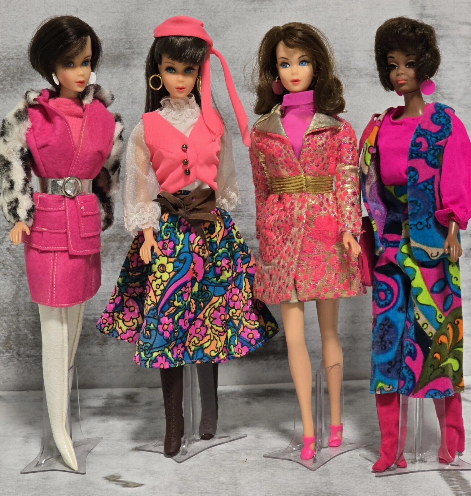 Vintage 1960s Mod Barbies LOT w/Original Clothes