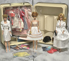 Vtg 60s Barbies #6 Ponytail Bubblecut Fashion Queen Clothes Accessories Case