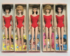 Vintage Bubblecut & Ponytail Barbie LOT Ash Blonde Brunette IOB
