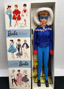 RARE Vintage 1962 Mattel DRESSED BOX TITAN PONYTAIL BARBIE - SKI QUEEN MIB