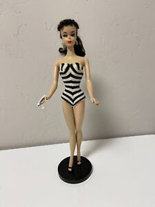 1959 Barbie #1 rare brunette ponytail, #1 Ken, vintage clothing accessories