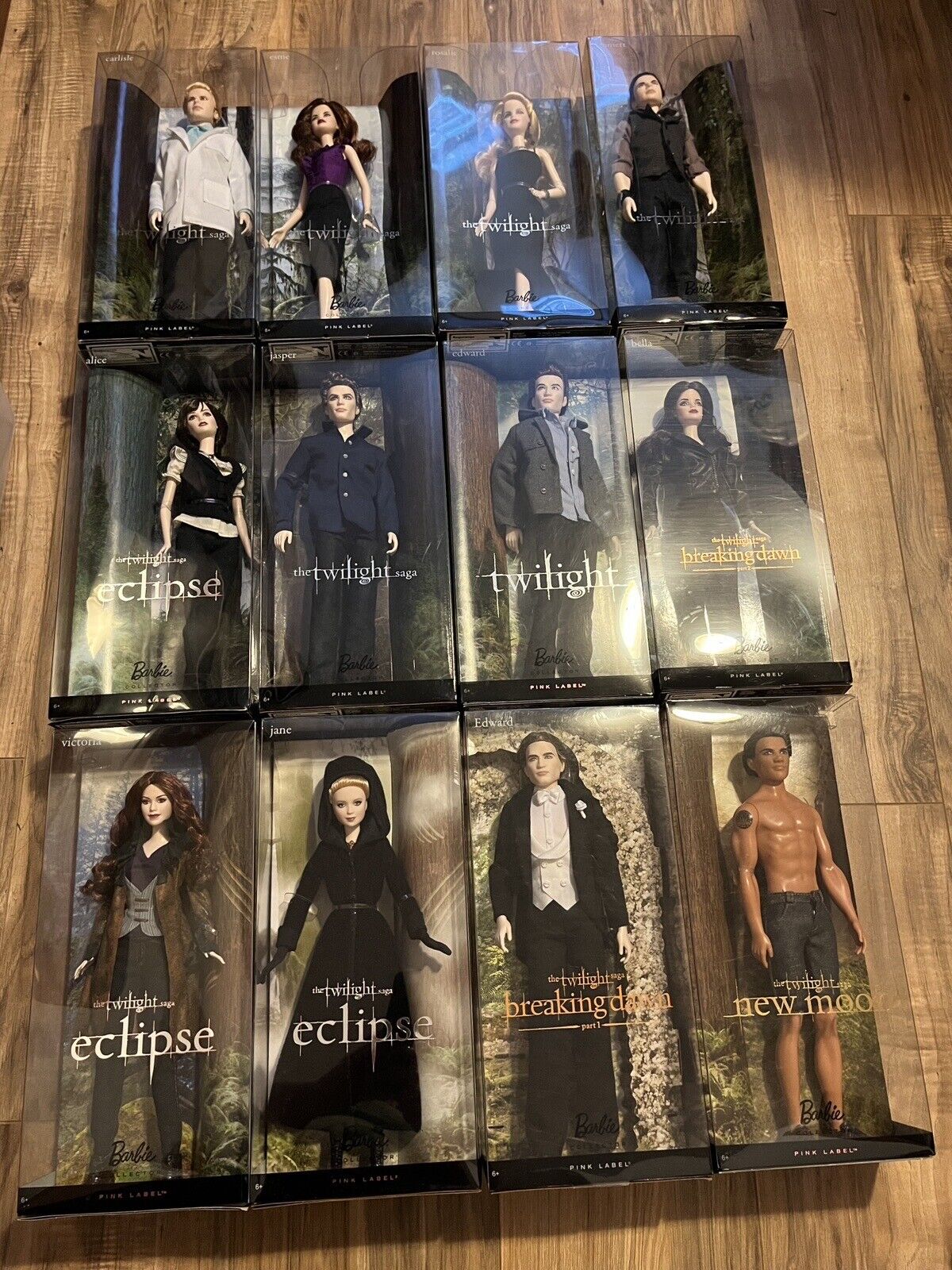 Twilight Carlisle Esme Edward Bella Emmett Rosalie Alice Jasper Jacob… Barbie