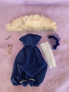 Vintage Barbie Gay Parisienne Dress, Hat, Stole, Gloves, Earrings and Necklace
