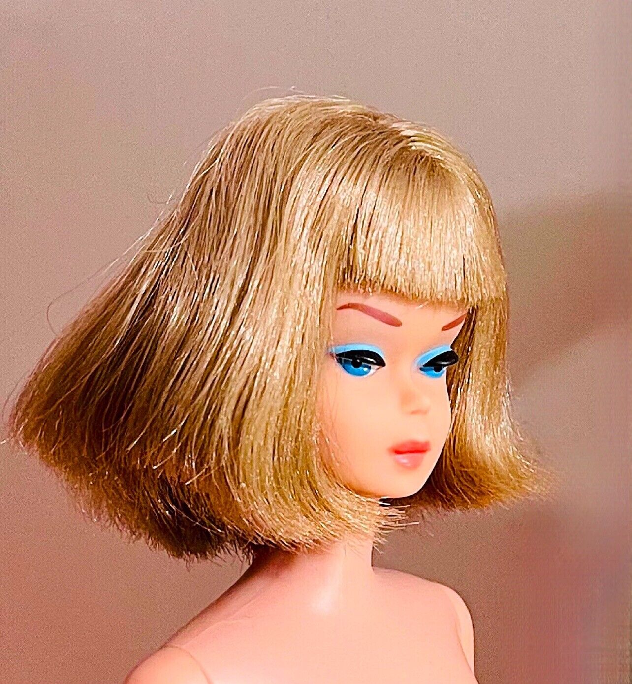 Vintage 1966 Silver Blonde Long Haired American Girl Bendable Leg Barbie 1070